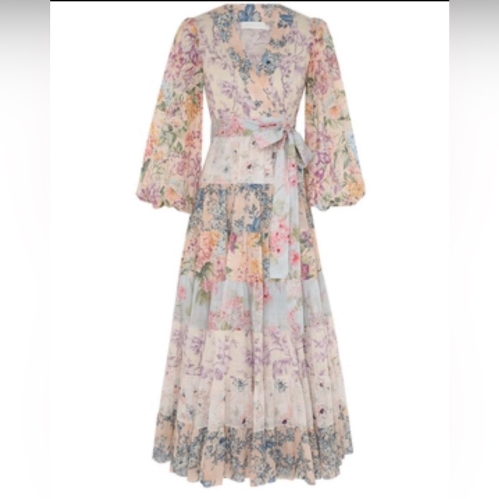 Zimmermann Floral Midi Dress - Multicolor